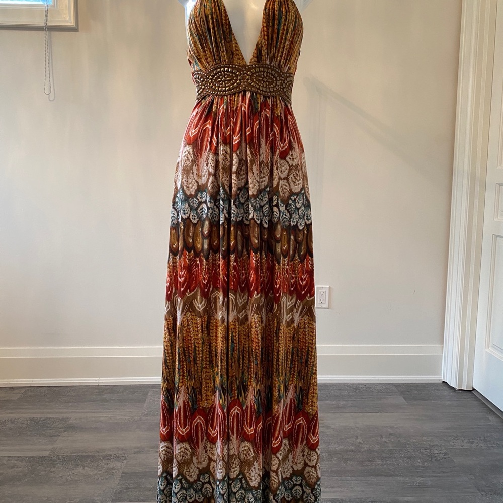 Halter dress print